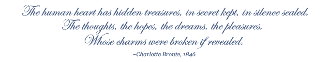 Bronte quote: The human heart has hidden treasures...