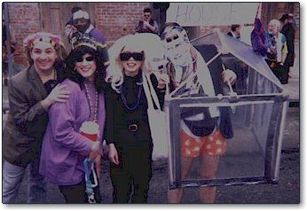 Photo: With friends at Mardi Gras